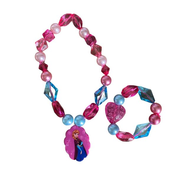 Anna from Frozen Necklace and Bracelet Set - Picture 1 of 3